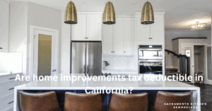 Are home improvements tax deductible in California?